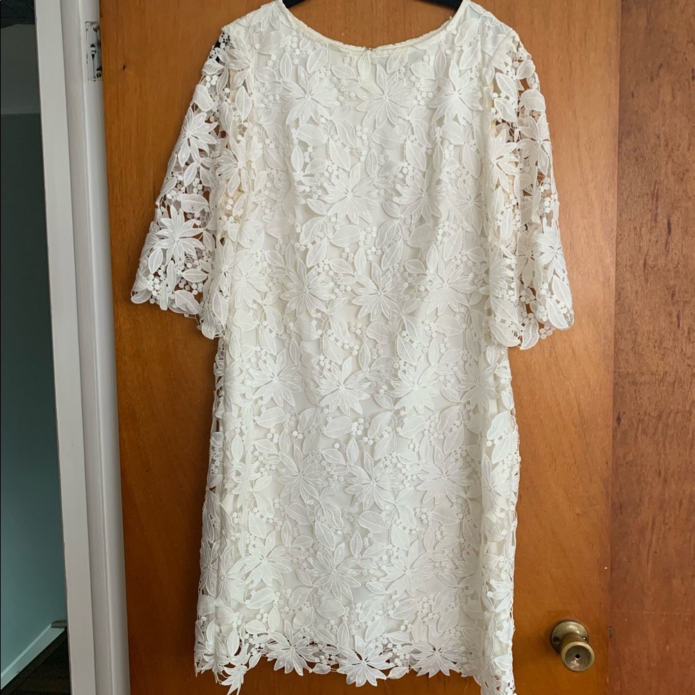 Lauren Ralph Lauren white lace dress